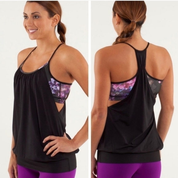 Lululemon Athletica No Limits Tank Top Spring Has Sprung Sz 4 - Picture 1 of 7
